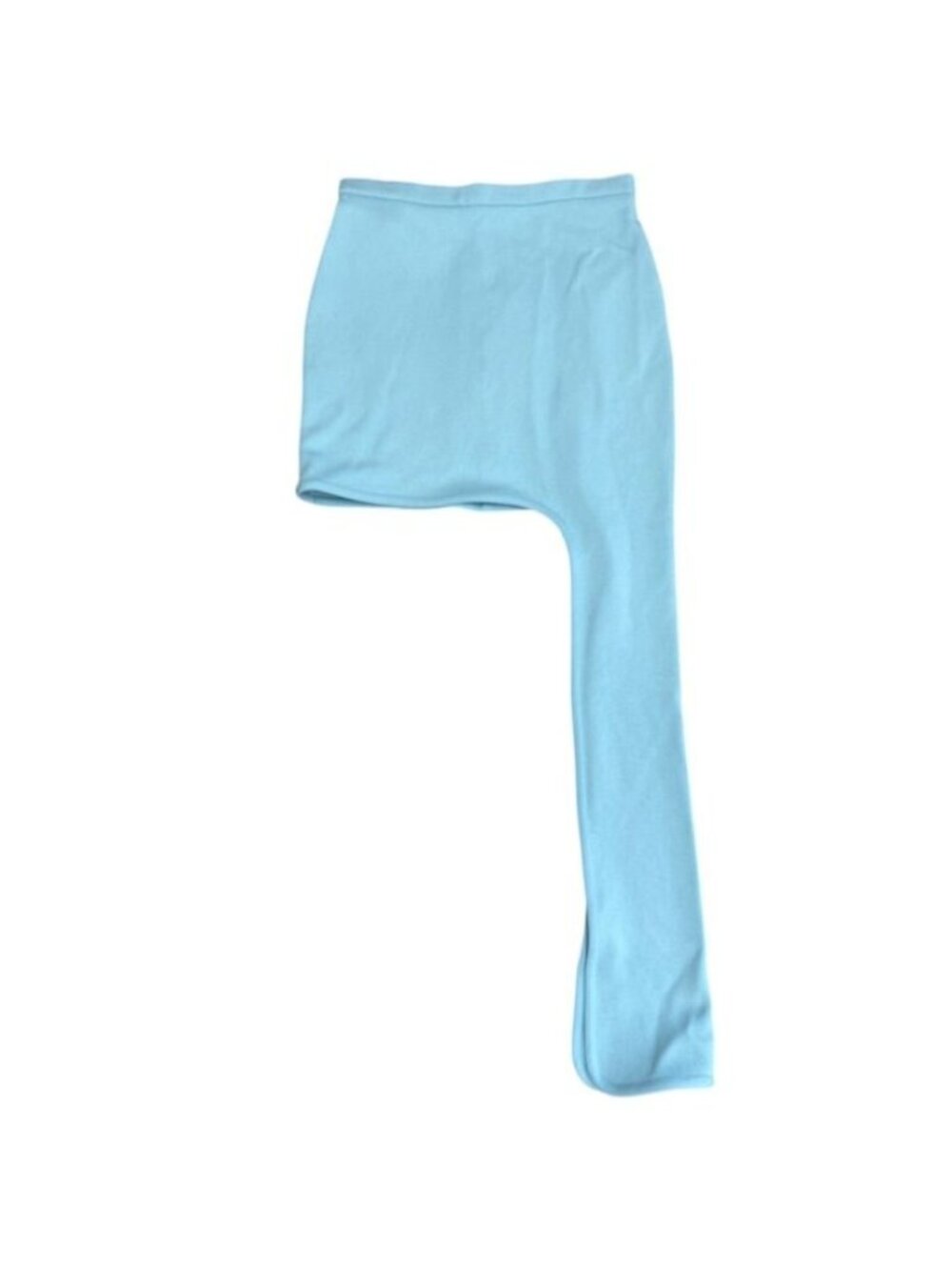 Louis Vuitton Mini Skirt Asymmetric Rayon Nylon Light Blue